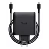 TRUST Maxo 100W 2-Port USB-C GaN Ladegerät — 100 W, 2× USB-C, max. 20 V, 2 m Kabel, schwarz