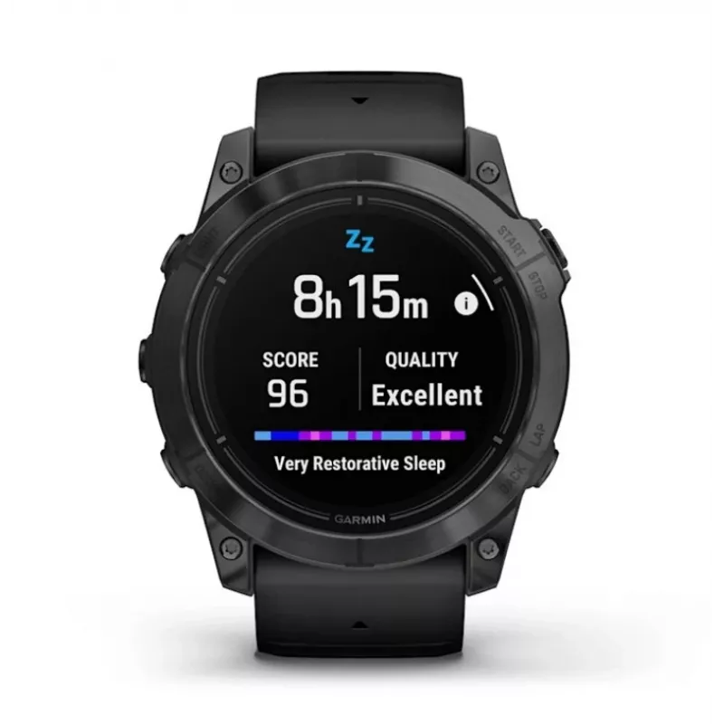 Smartwatch GARMIN epix Pro (Gen 2) — 1,4 Zoll AMOLED 454×454, 32 GB, GPS, Wi‑Fi, Bluetooth, 51 mm Gehäuse, 98 g, schwarzes Silikon
