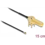 Koaxialkabel DeLOCK 12032 0,15 m RP-SMA I-PEX MHF4 Schwarz