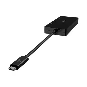 Linksys Belkin - Videoadapter - USB-C (M) an HD-15 (VGA), DVI-I, HDMI, DisplayPort (W) - 4K Support - Schwarz (AVC003BTBK)