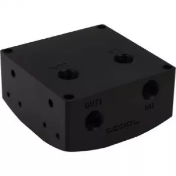 Alphacool Eisdecke D5 attachment - Schwarz Acetal G1/4 - (VPP755/VPP655/TPP644/MCP655) V.3 (13188)