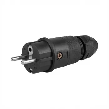 ABL 100000068 Profi-Stecker SCHUKO & fr-be Elamid-2K schwarz sv IP54 (100000068)