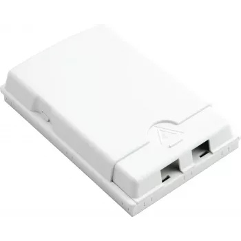 FTTH-Anschlussbox helos 373381, Aufputzmontage, 2 Ports, weiß