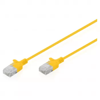 Patchkabel DIGITUS CAT6 U-UTP schlank, 1,5 m, gelb