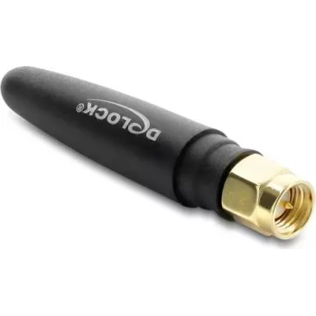 DELOCK LTE-Antenne SMA male 1,82 dBi omnidirektional fest schwarz