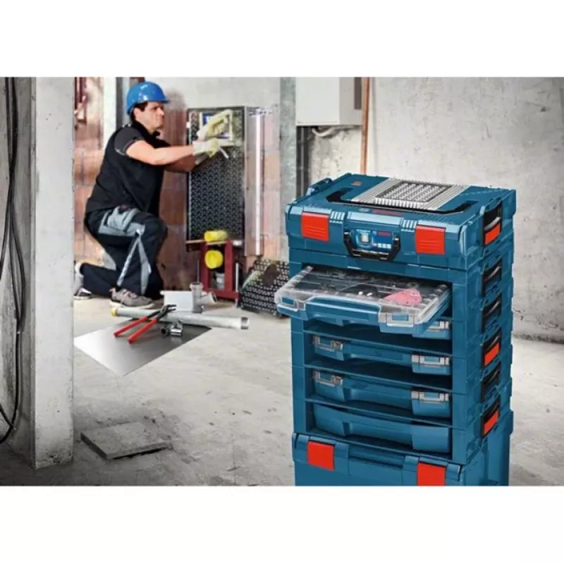 Bosch i-BOXX 72 Professional ABS synthetics Blau, Transparent