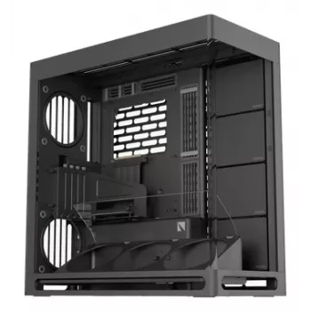 HAVN HS 420 VGPU PC-Gehäuse, Midi-Tower, E-ATX, gehärtetes Glas, PCIe-5.0-Riser-Kabel - schwarz