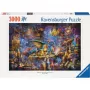 Puzzle Ravensburger 3000-teilig — Drachenbibliothek, 3000 Teile, Marke Ravensburger