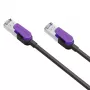 Geschirmtes Cat8-Ethernet-Kabel CABLETIME 0,5 m S/STP schwarz