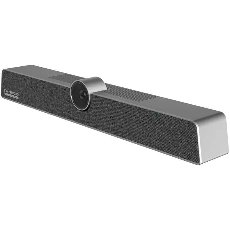 Prestigio Solutions Alpha Video Conferencing Collaboration Bar, UHD 12 MP, 6 Mikrofone, 8 m Reichweite, USB-C/AUX