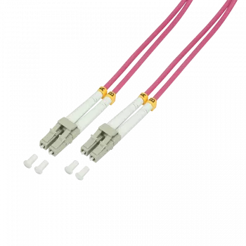 LogiLink FP4LC50 InfiniBand Glasfaserkabel 50m 2x LC Violett