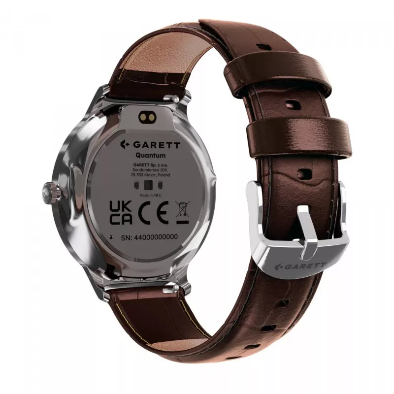 Smartwatch Garett Quantum — Edelstahl Silber