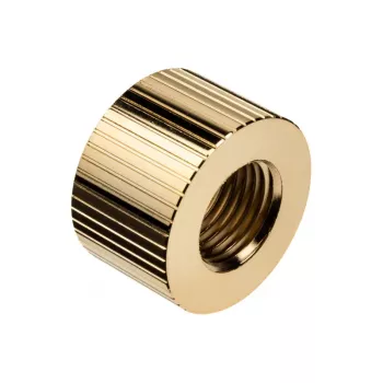 Fitting EK Water Blocks Messing Gold 14mm Höhe 2,3cm Durchmesser