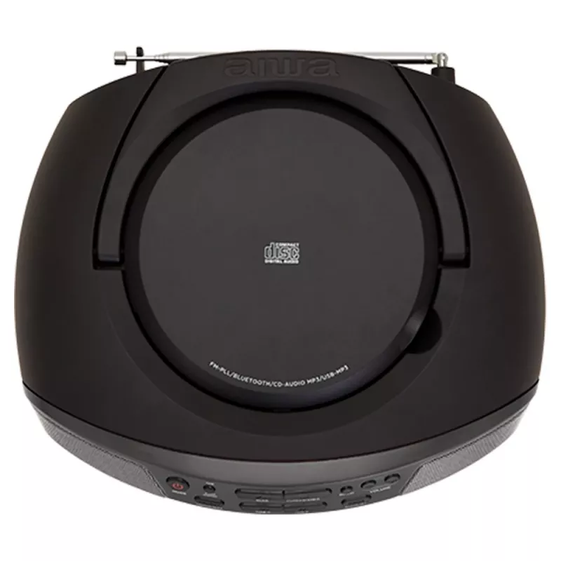 Audio-Mikrosystem Aiwa BBTU-400BK, CD/MP3/FM-PLL/BT-Player (Schwarz)