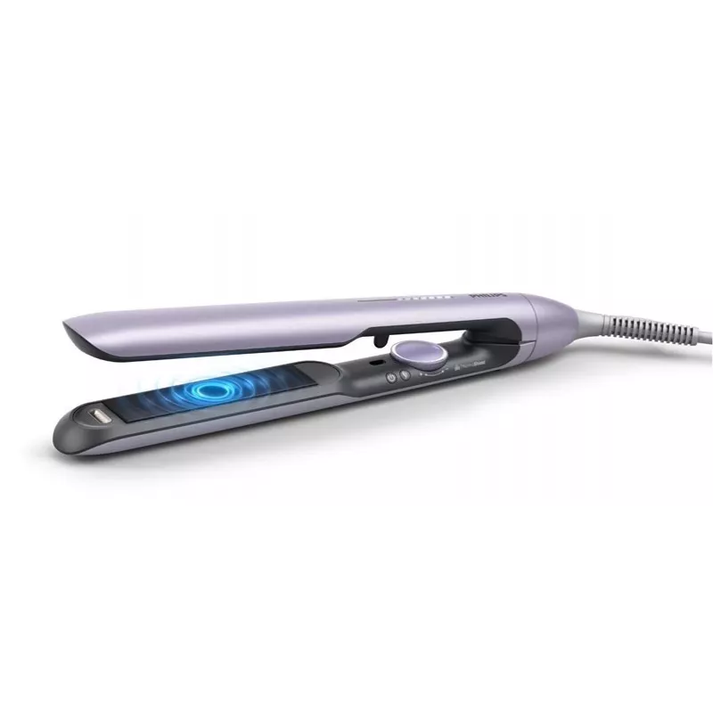 Glätteisen Philips BHS742/00 (7000er Serie) — Keramikplatten, 12 Wärmestufen, 120–240 V, 2 m Kabel, lila