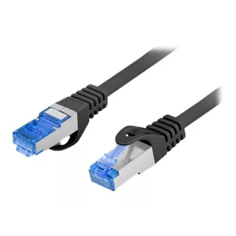 Netzwerkkabel LANBERG PCF6A-10CC-0100-BK — Cat6a S/FTP, 1 m, RJ-45, schwarz