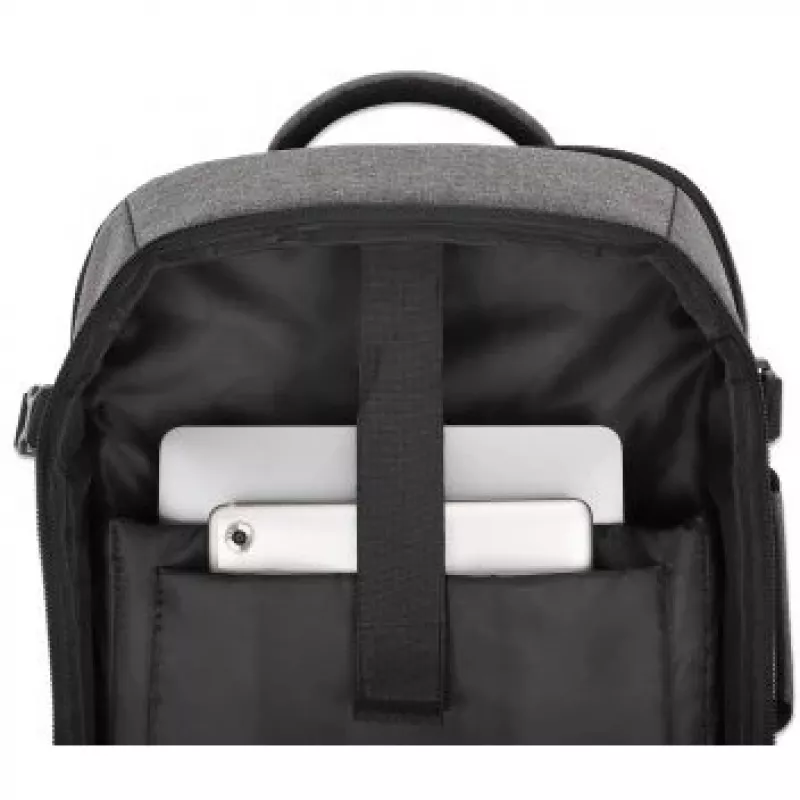 Rucksack Manhattan Rome Notebook Travel 43,9 cm (17,3 Zoll) Zwei Hüllen 40 L Hellgrau