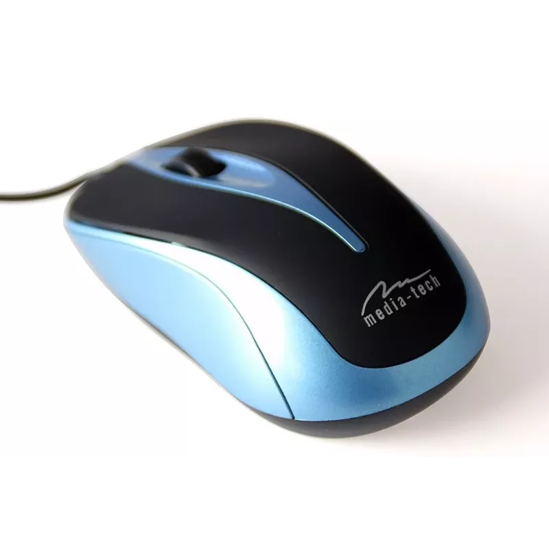 Optische Maus 800dpi SCHWARZ-BLAU MT1091