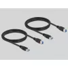 DeLOCK 11495 Computer-Datenumschalter 5 Gbit/s Schwarz Kunststoff