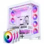 PHANTEKS NV Series NV7 E-ATX-Gehäuse, gehärtetes Glas, ARGB - Weiß & M25 Gen2 PWM D-RGB-Lüfter 3er-Pack - Reverse Blade, 140 mm + DRGB-Kit