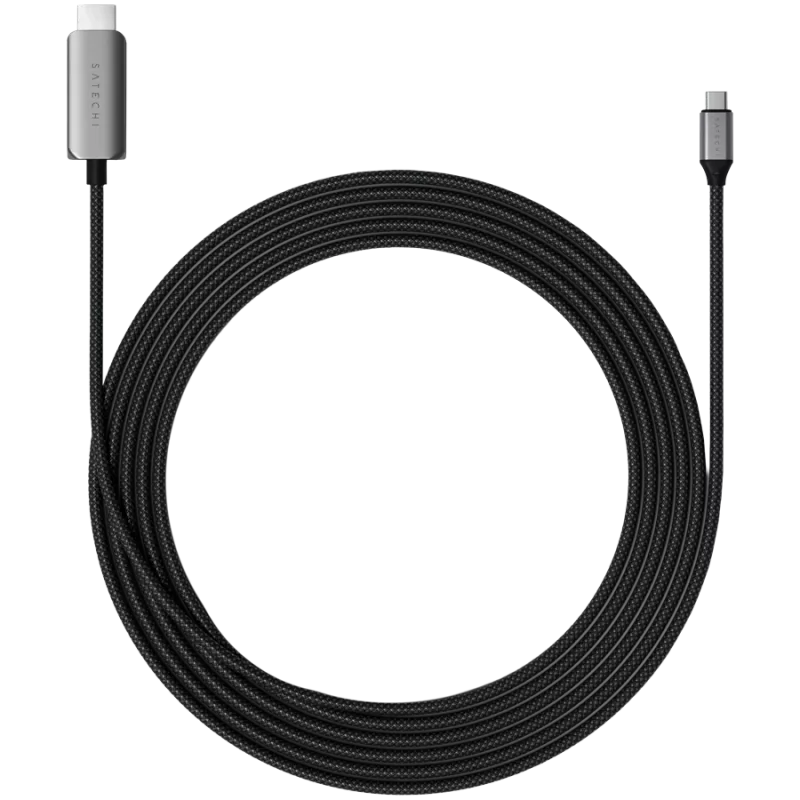 Satechi USB-C-auf-HDMI-2.1-8K-Kabel, Länge: 1,96 m mit HDMI-2.1- und USB-C-Anschluss