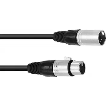 XLR-Verbindungskabel Omnitronic 30220768 — 1×5-polig XLR-Stecker auf 1×5-polig XLR-Kupplung, 3 m