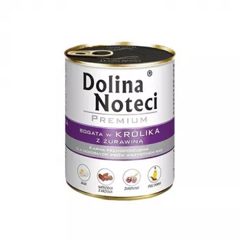 Dolina Noteci Premium mit Kaninchen und Cranberrys Nassfutter für Hunde, 800 g