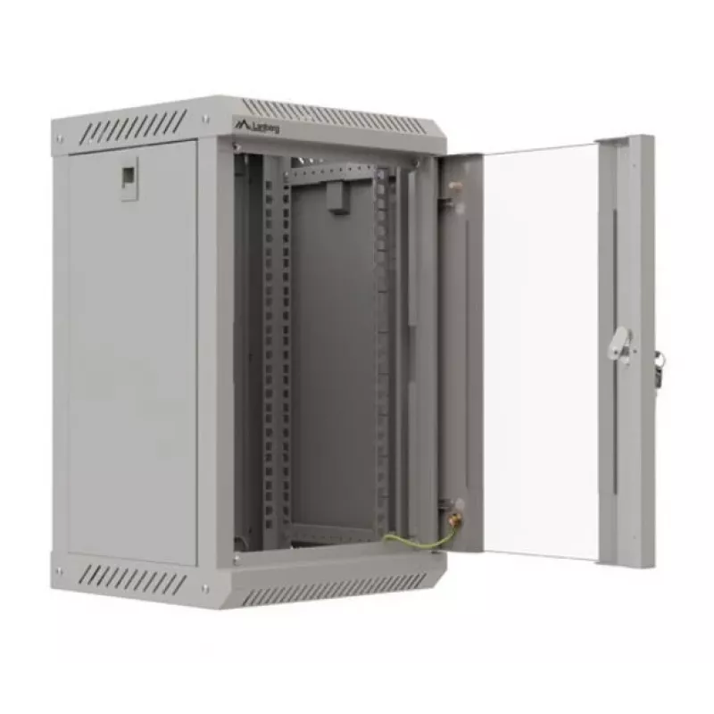 Lanberg WF11-3309-10S Rackschrank 9U Wandmontage-Rack Grau