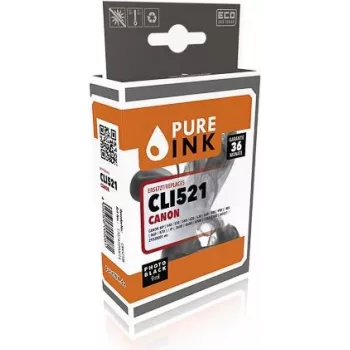 PURE INK CAN521BK PI CANON CLI521BK MP Ink photoblk wiederaufbereiteter Chip 9ml - kompatibel - Matt-/PhotoSchwarz