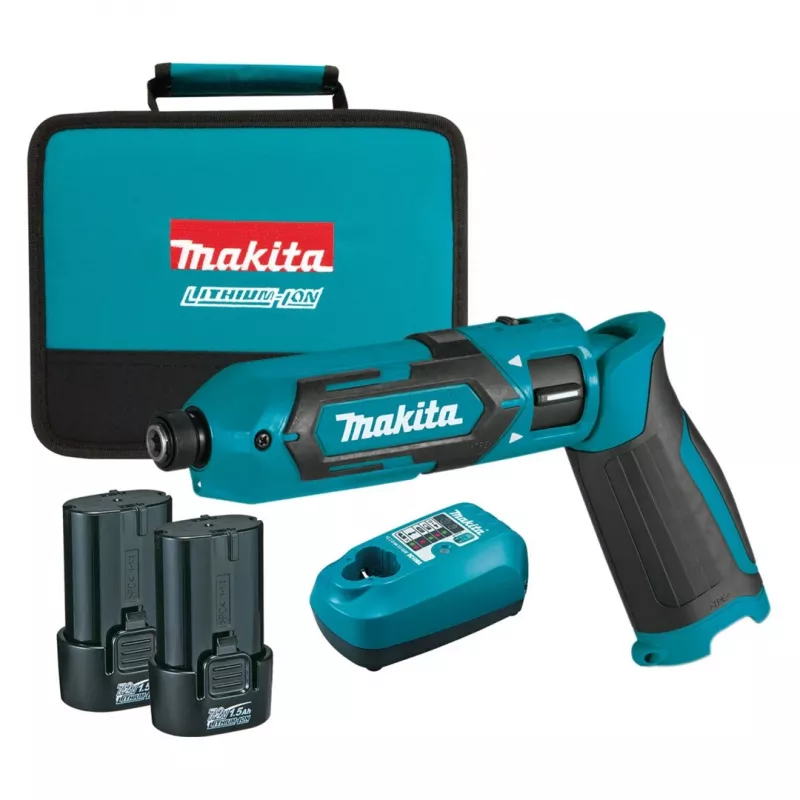Schlagschrauber Makita TD022DSE 1/4 Zoll 2450 U/min 25 N⋅m Schwarz, Blau