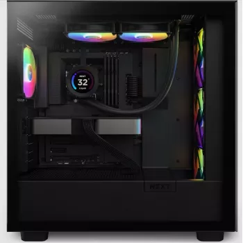 All-in-One-Flüssigkeitskühler NZXT Kraken Elite 240 RGB 12 cm Schwarz