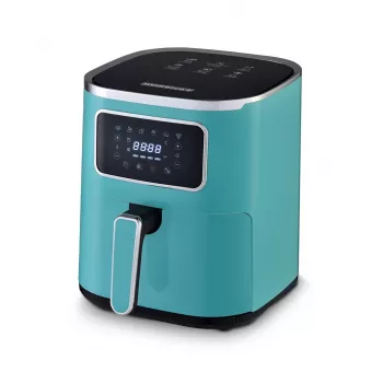 Heißluftfritteuse HEINRICH'S HFR 8216 — 5,0 l, 1450 W, grün, Touch-Steuerung, LED-Display