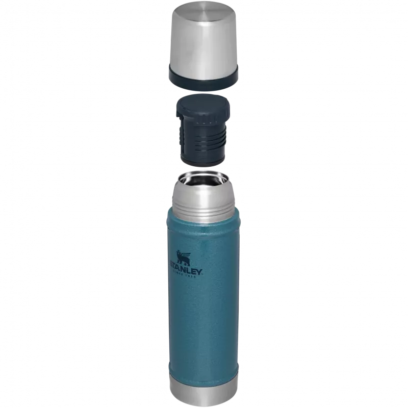 Stanley Thermo | Classic | Fassungsvermögen 0,6 L | Material Edelstahl | Blau