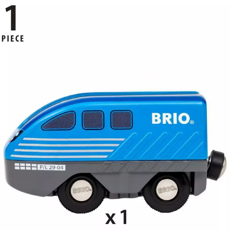 Train BRIO World Pull Back Train Schwarz Blau 36019