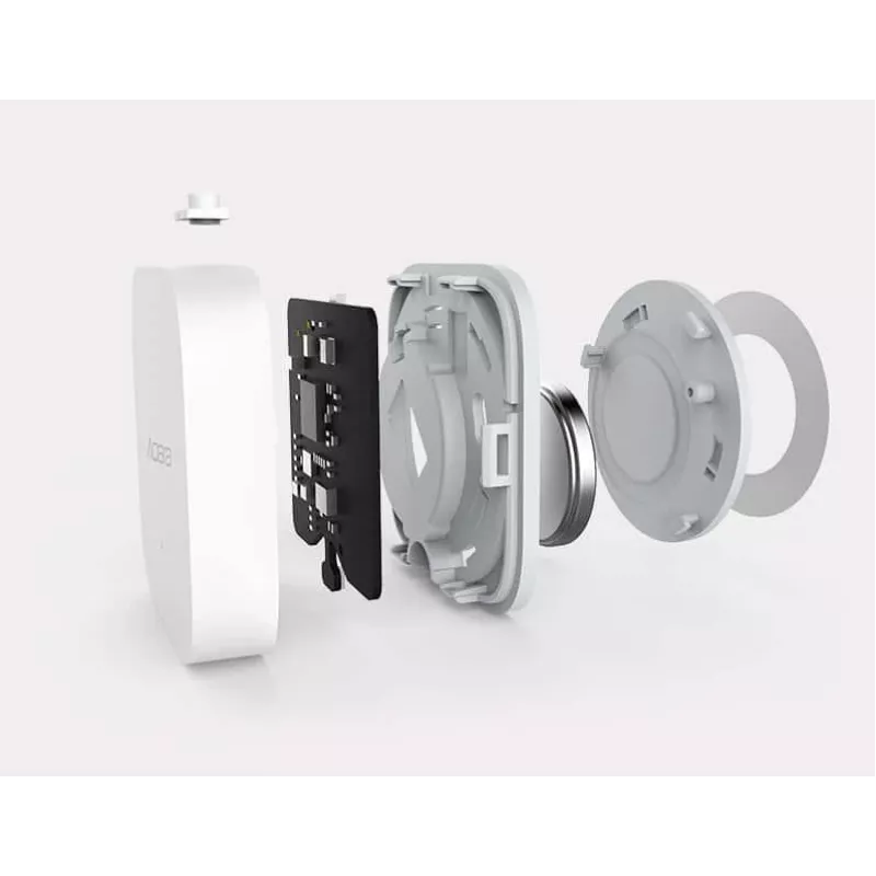 Aqara TH-S02D Sensor Weiß Temp. & Luftfeuchtigkeit. HomeKit Alexa Google