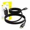 USB-C-auf-USB-C-Ladekabel Baseus Tungsten Gold 100W 1 m, schwarz, Nylon