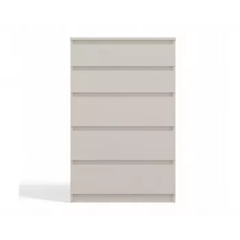 Kommode top e shop MALWA M5, 5 Schubladen, Cashmere, 700×1095×400 mm, Spanplatte