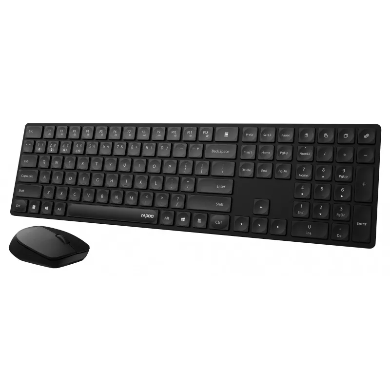 Kabellose Maus RAPOO 8020M Schwarz — 2,4 GHz optisch, kompaktes tragbares Design