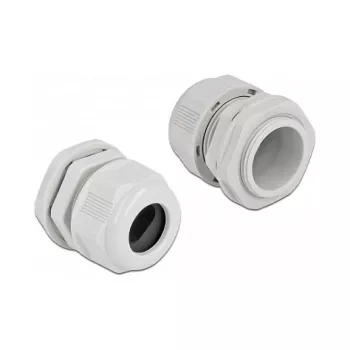 Kabelverschraubung DeLOCK 60388 Grau Kunststoff 2 Stk.