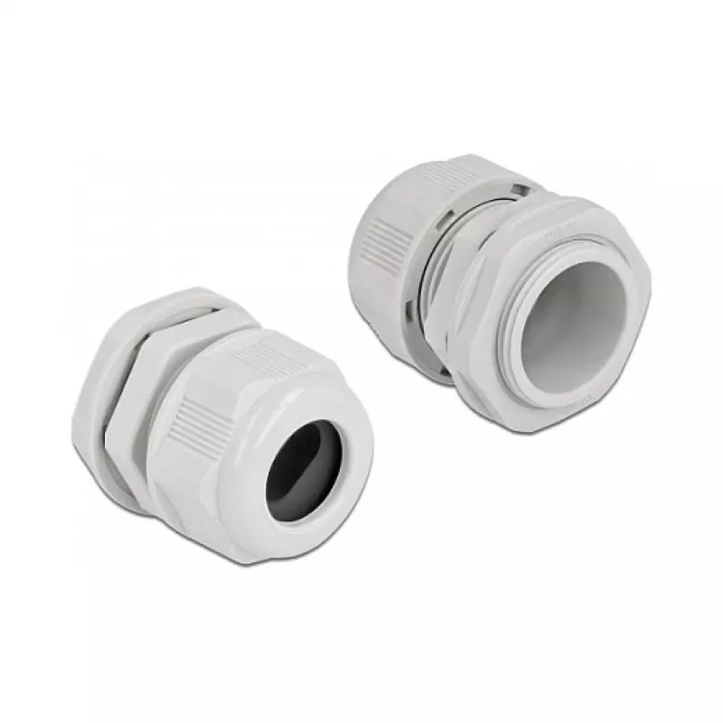 Kabelverschraubung DeLOCK 60388 Grau Kunststoff 2 Stk.