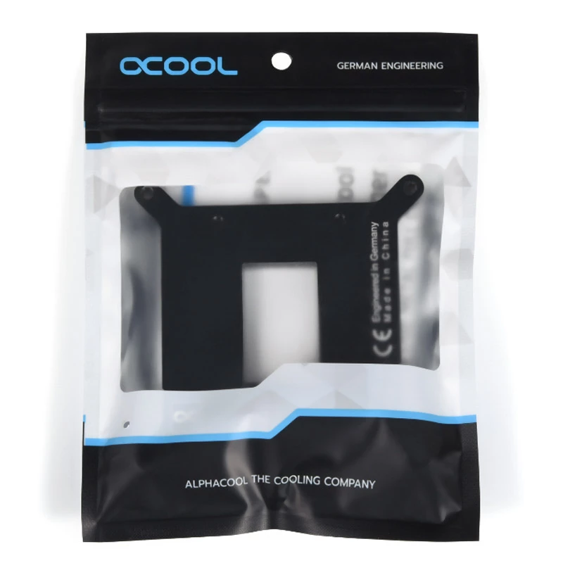 Backplate Alphacool 13072 Metall Schwarz 86x67x86mm