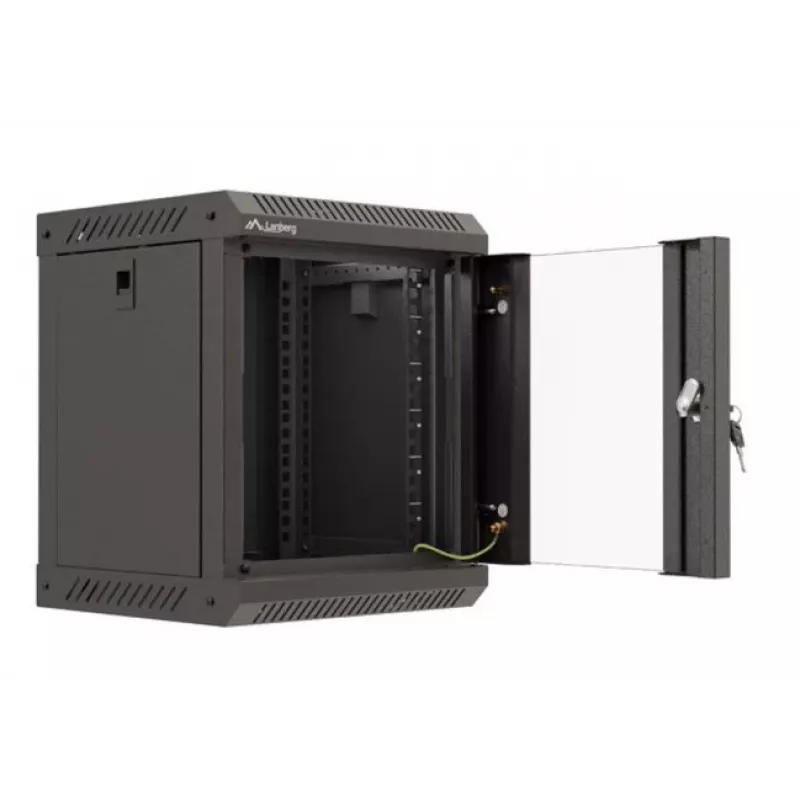 Wandmontage-Rack Lanberg WF11-3306-10B 6U Schwarz 30 kg Kapazität