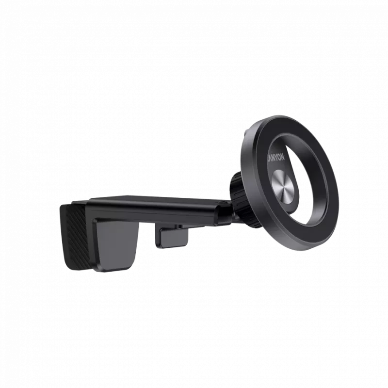 CANYON Magnetische Reisehalterung OnGrip 11 — magnetische Clip-Halterung, Schwarz, kompakte Reise-Handyhalterung