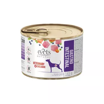 Nassfutter für Hunde in Dose 4vets Natural Gastro Intestinal 185 g — Truthahn, getreidefrei, für ausgewachsene Hunde