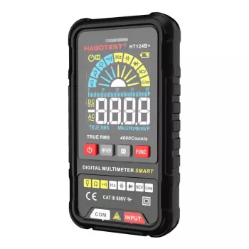 Digitalmultimeter Habotest HT124B+ — AC/DC-Spannungs- und Widerstandsmessung