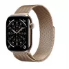 Apple Watch GPS + Cellular 46mm Gold Titanium Case Gold Milanese Loop S/M