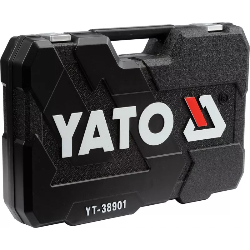 Yato YT-38901 XXL Schlüssel-/Werkzeugsatz, 1/4–1/2 Zoll, 122-teilig