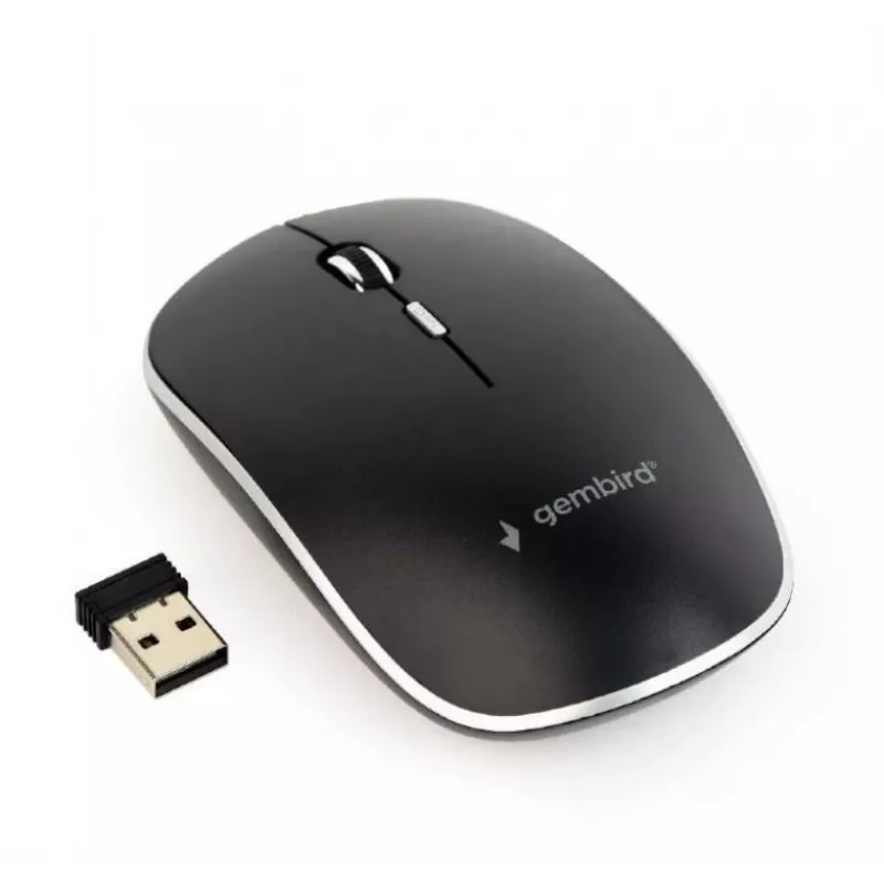 Maus USB OPTICAL WRL Schwarz/SILENT MUSW-4BS-01 GEMBIRD