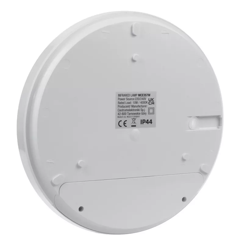 Wand LED-Lampe MACLEAN MCE357W mit IR-Bewegungssensor, weiß, für den Außen- und Innenbereich