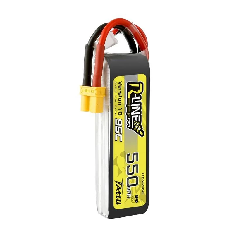 Batterie Tattu R-Line 550mAh 7,4V 95C 2S1P XT30